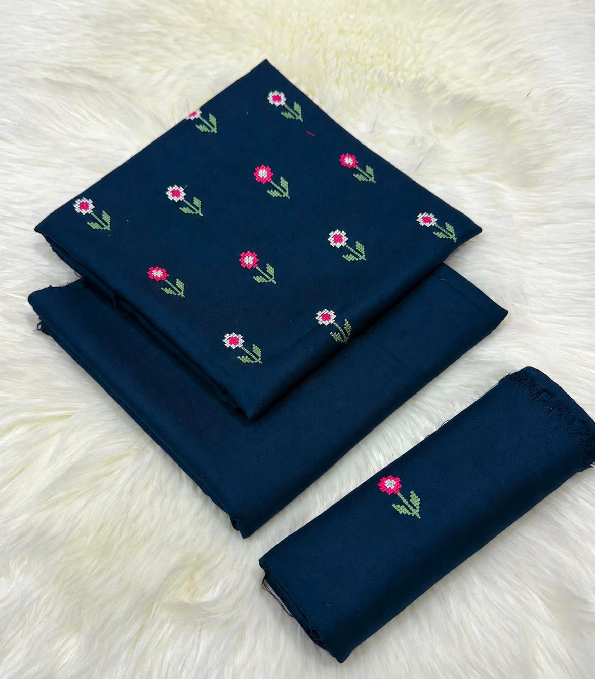 Original Embroidered Sapphire 2PC Unstitched Suit โ๏ธ